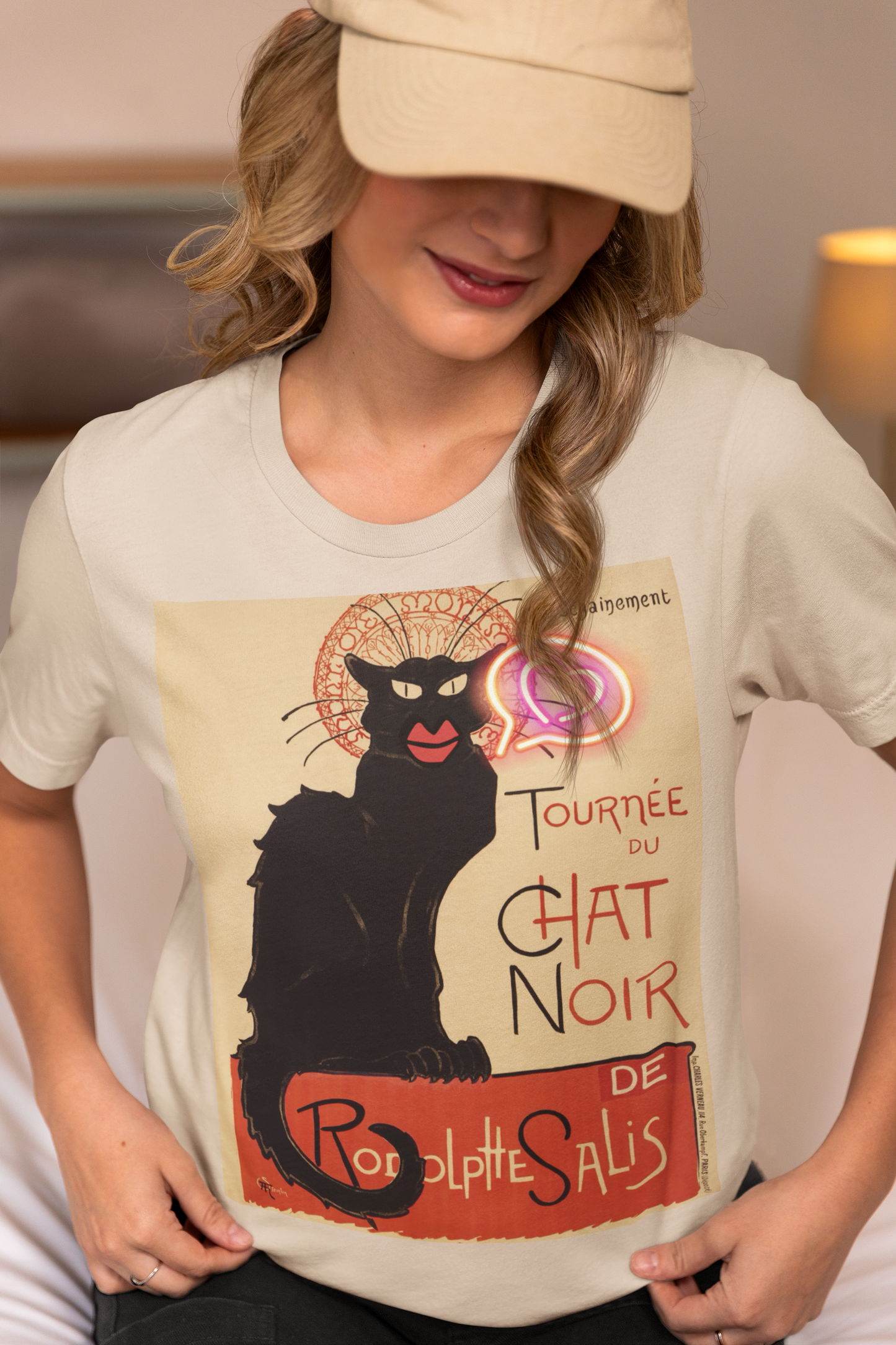 Tournée du Chat Noir unisex T-Shirt: Neon Love Edition