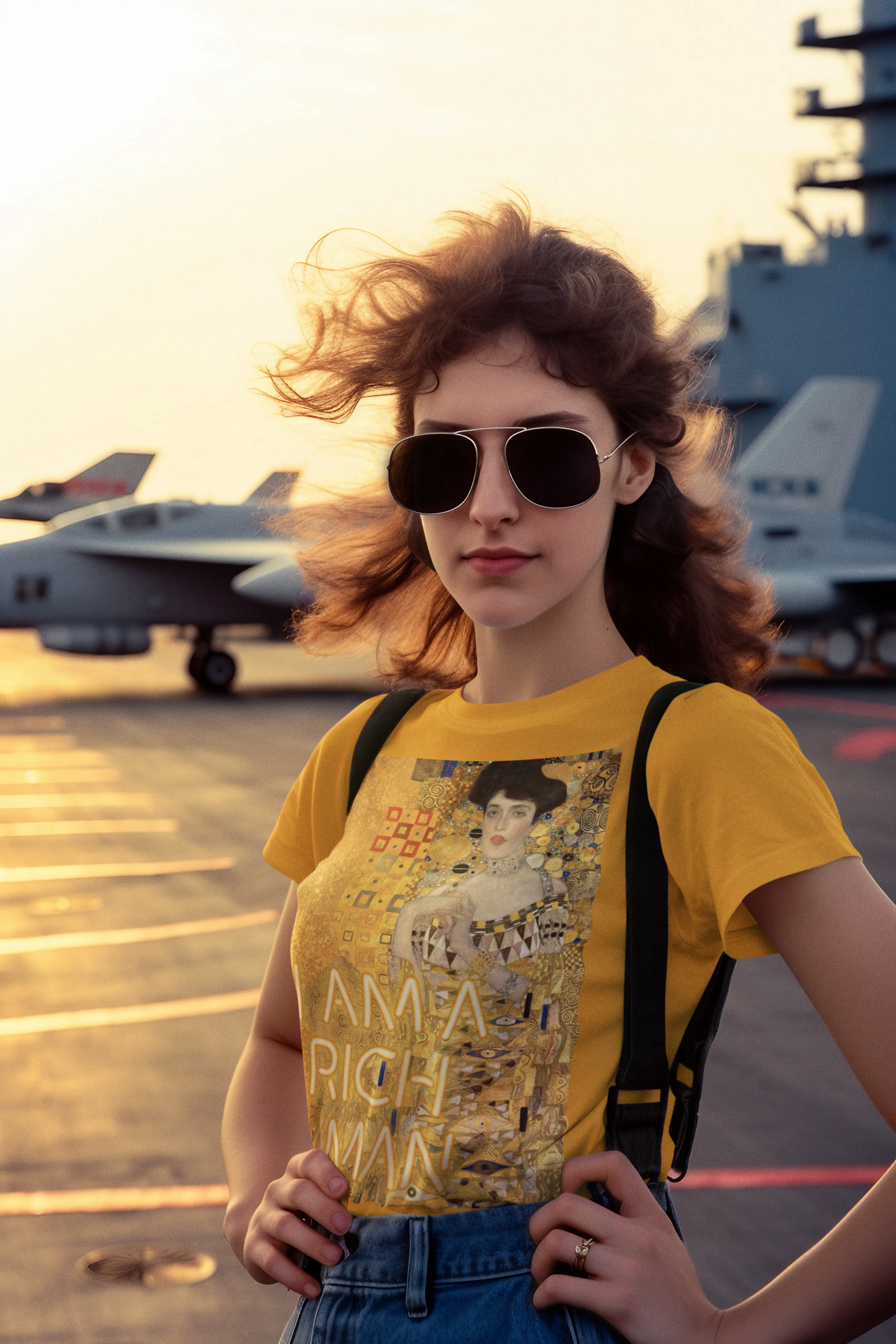 Gustav Klimt unisex T-Shirt: “I Am a Rich Man” Edition