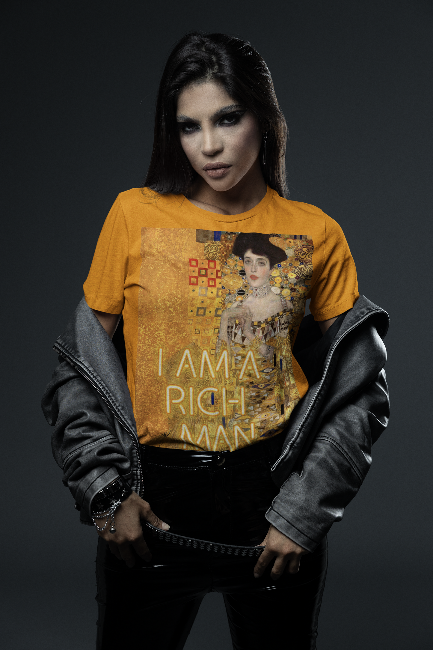 Gustav Klimt unisex T-Shirt: “I Am a Rich Man” Edition