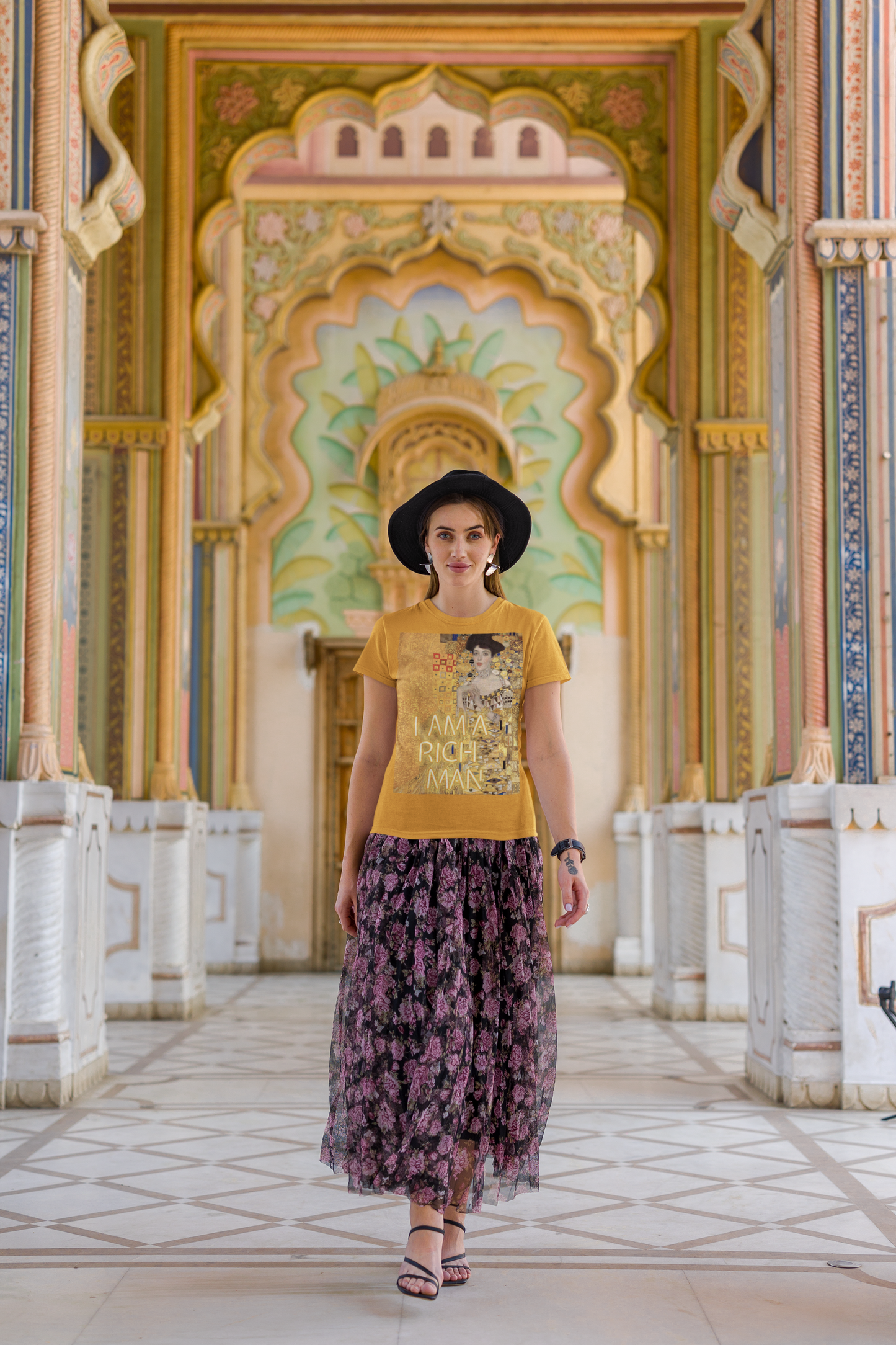 Gustav Klimt unisex T-Shirt: “I Am a Rich Man” Edition