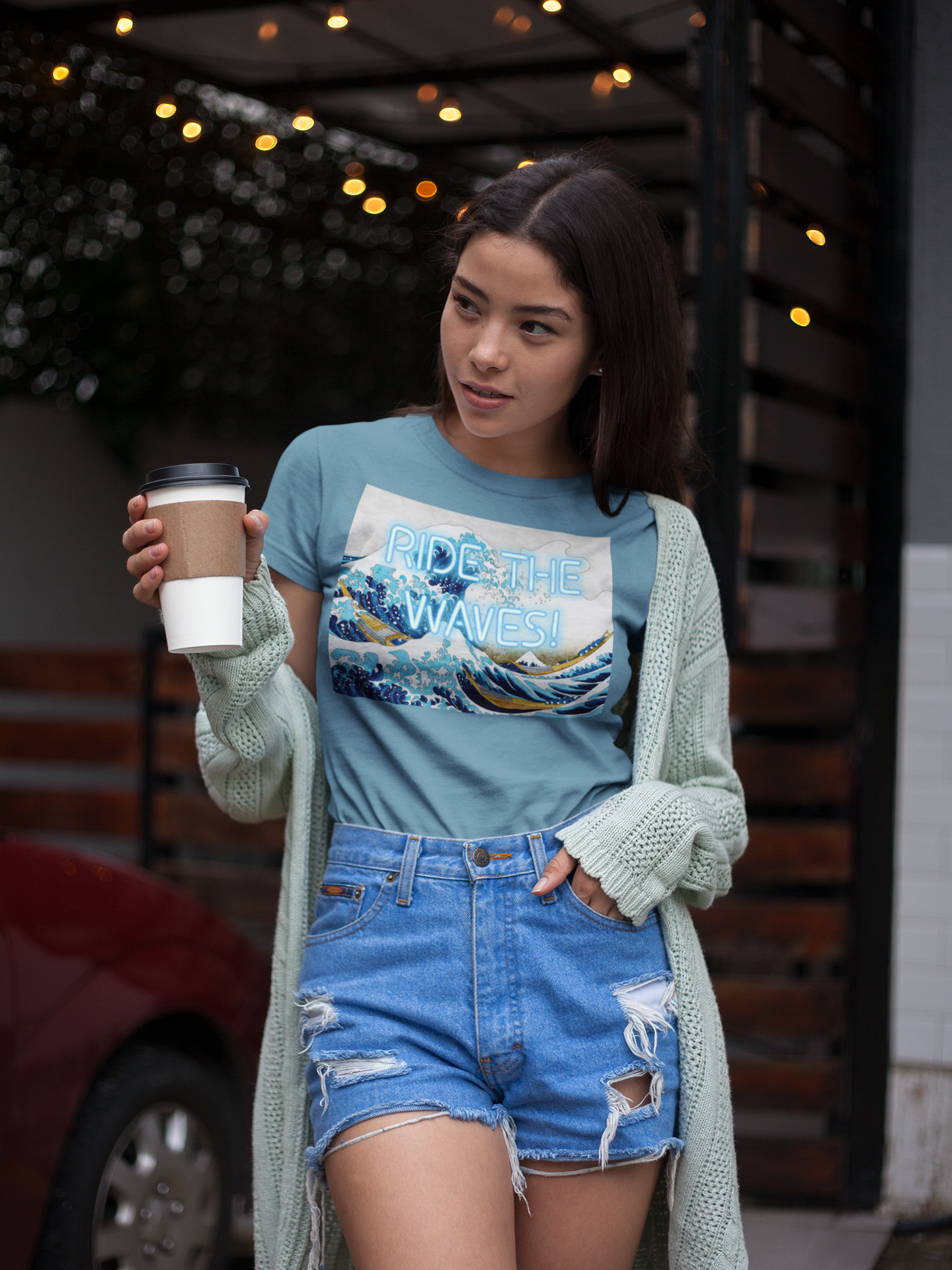 The Great Wave unisex T-Shirt: "Ride the Waves" Edition