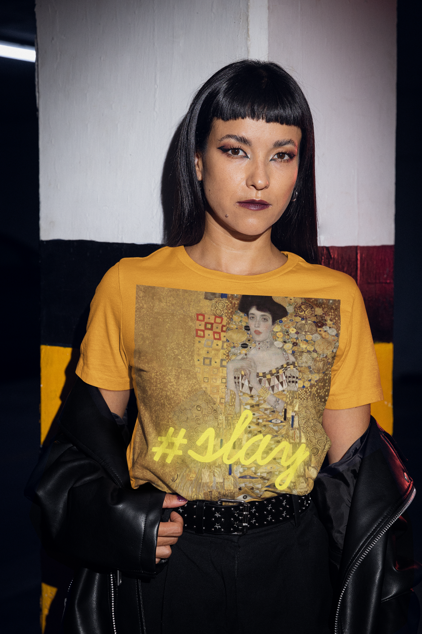Gustav Klimt’s Portrait of Adele Bloch-Bauer I unisex T-Shirt: #Slay Edition