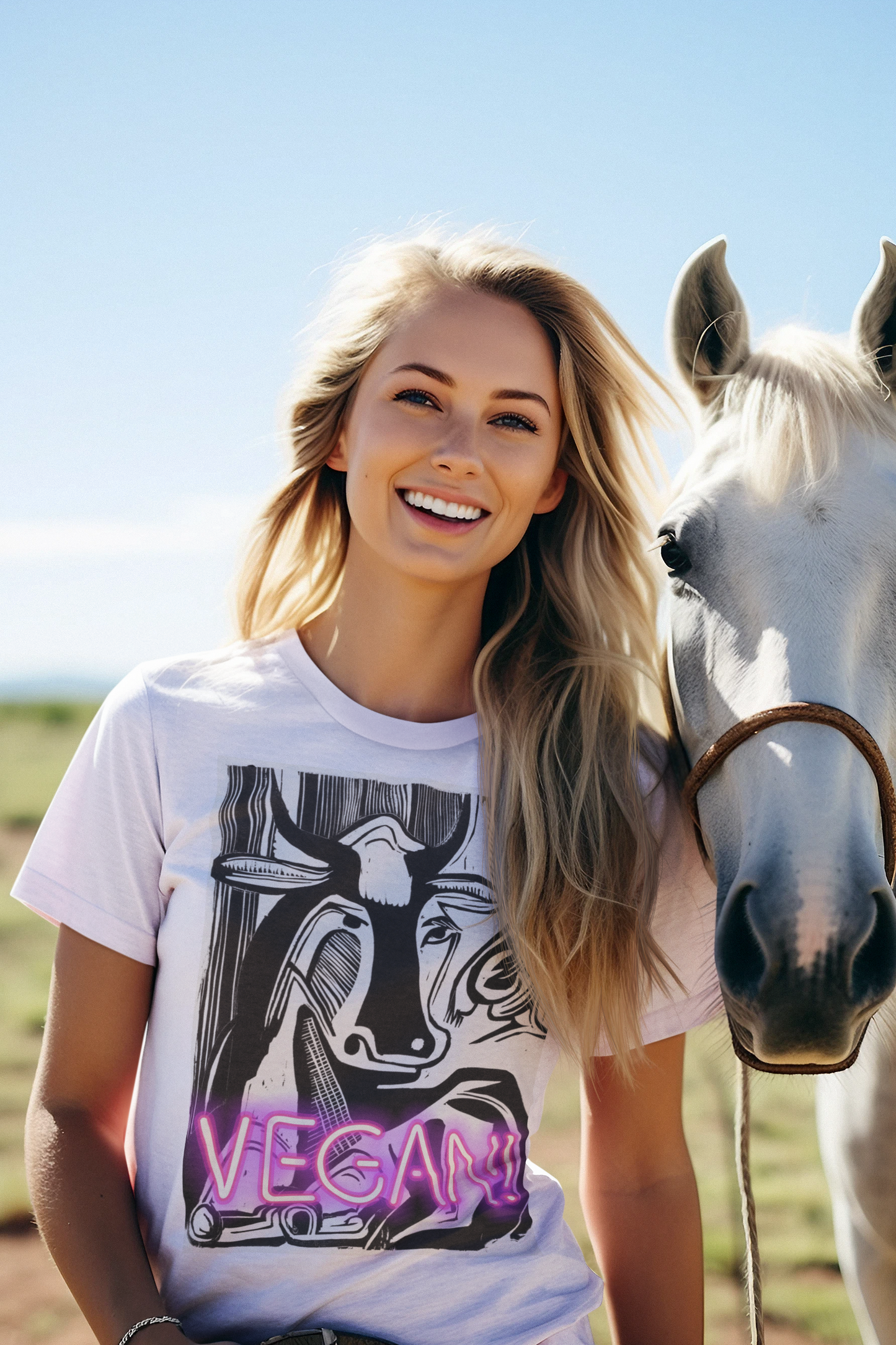 The Large Cow Laying Down unisex T-Shirt – Kirchner - Vegan! Neon Edition