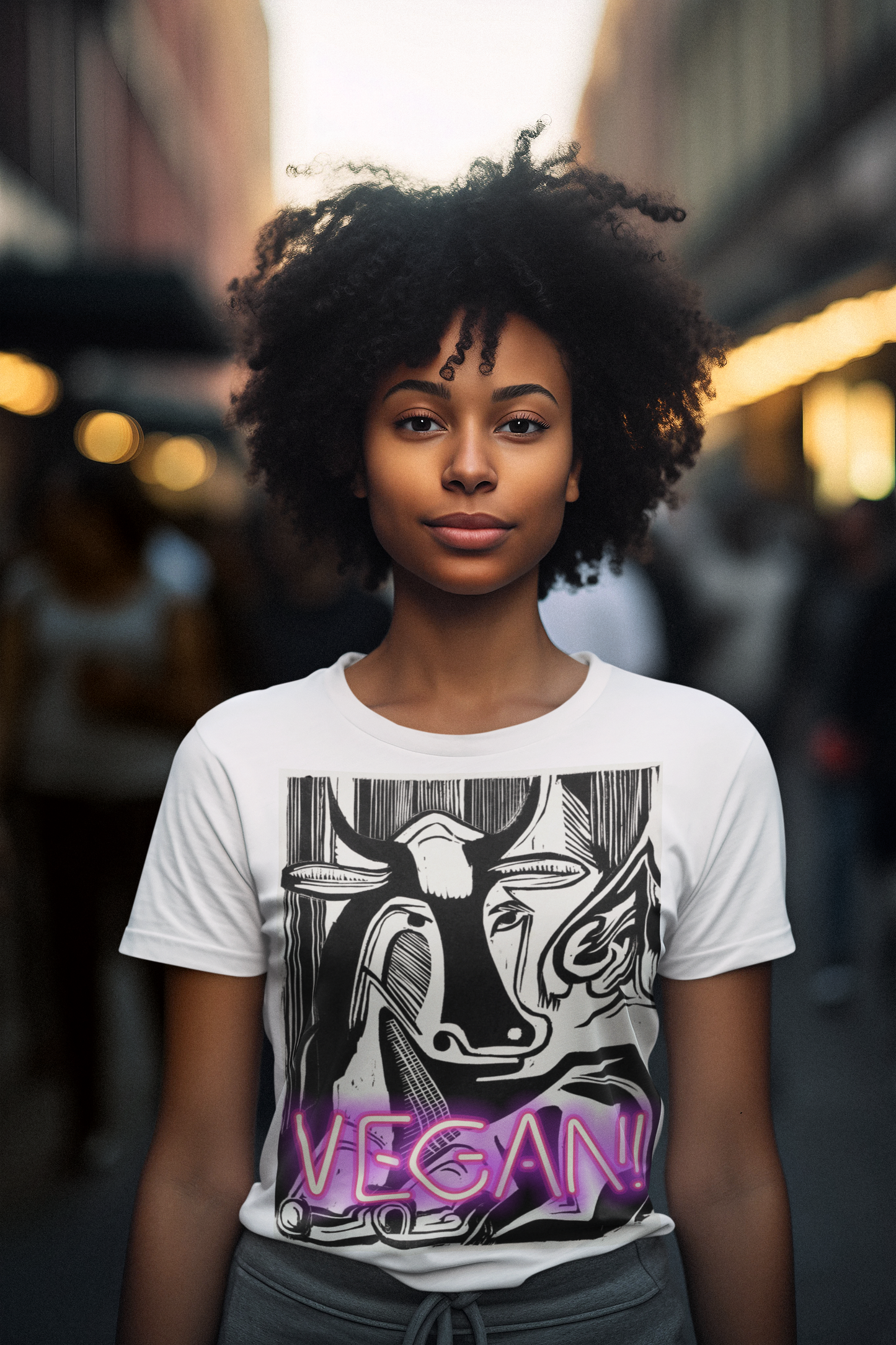 The Large Cow Laying Down unisex T-Shirt – Kirchner - Vegan! Neon Edition