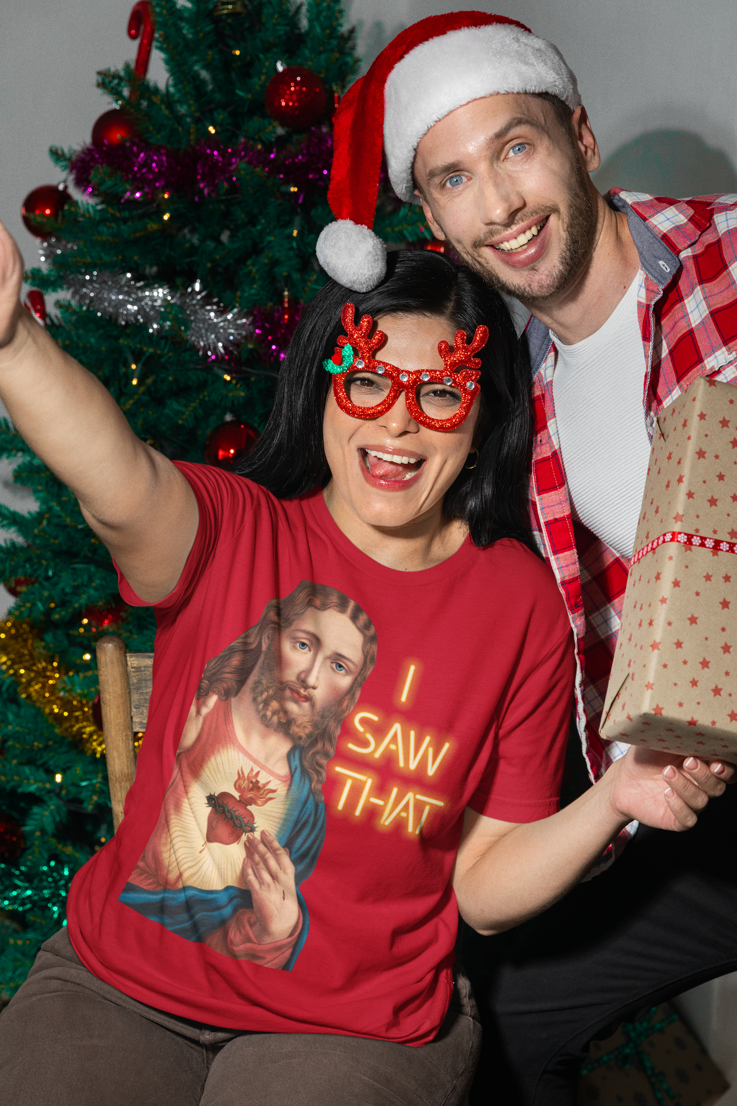 Heart of Jesus Unisex T-Shirt – ‘I Saw That’ Edition