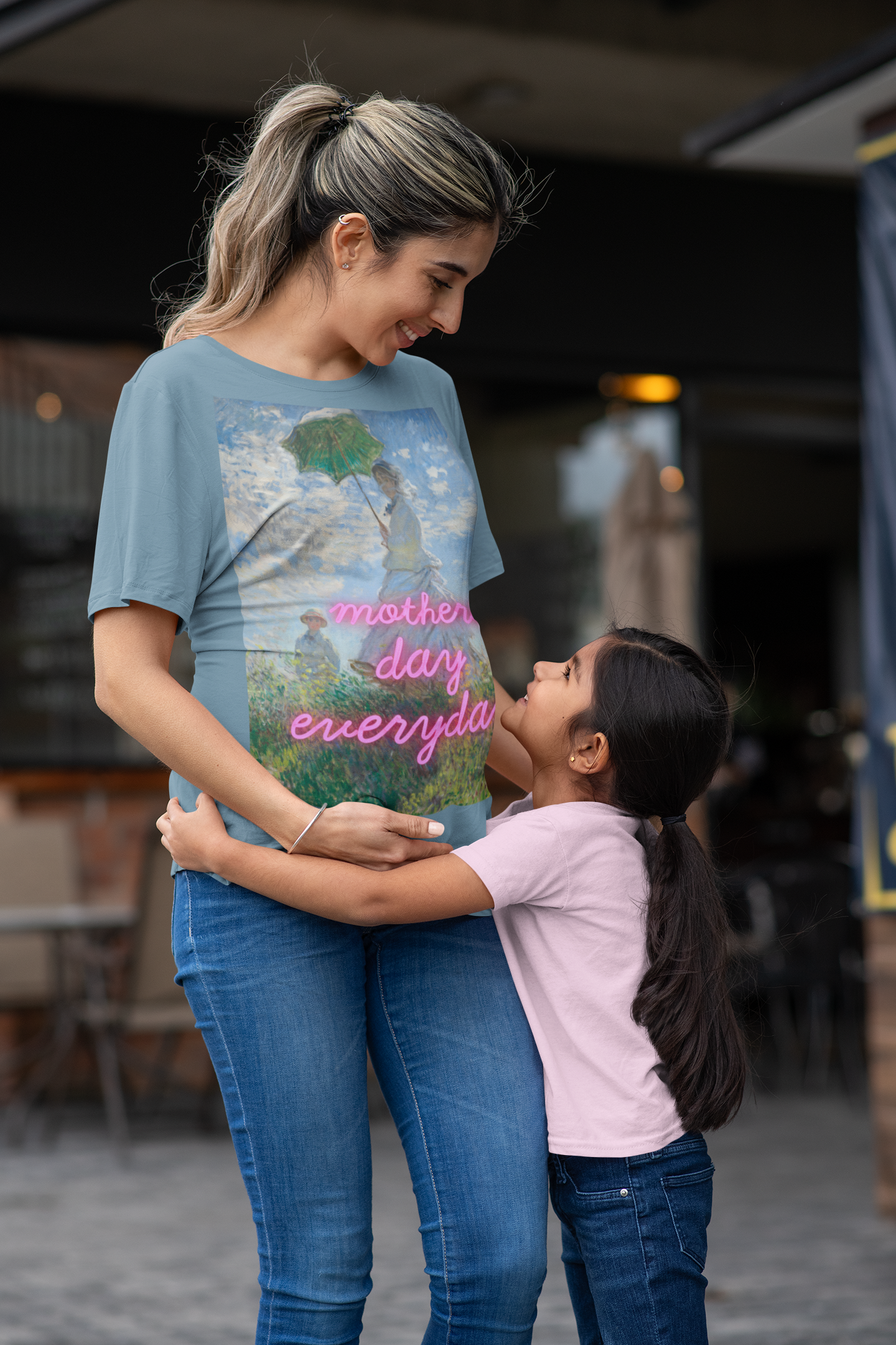 Mothers day everyday - Madame Monet and Her Son - Unisex t-shirt