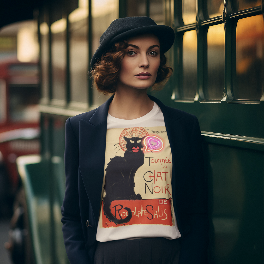 The Iconic Story Behind Tournée du Chat Noir (1896) and How It Inspires Our unisex T-Shirt Design