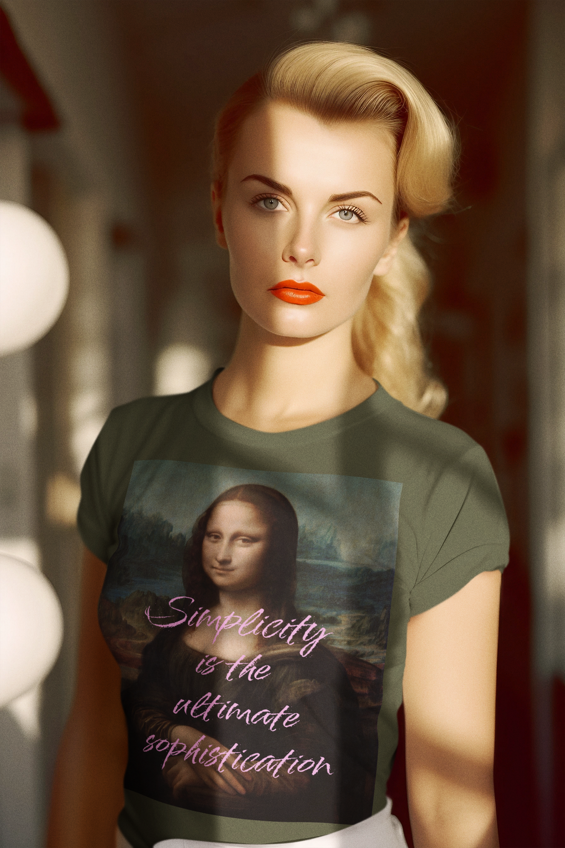 Mona Lisa Reimagined: Wearable Art with Leonardo da Vinci’s Timeless Wisdom