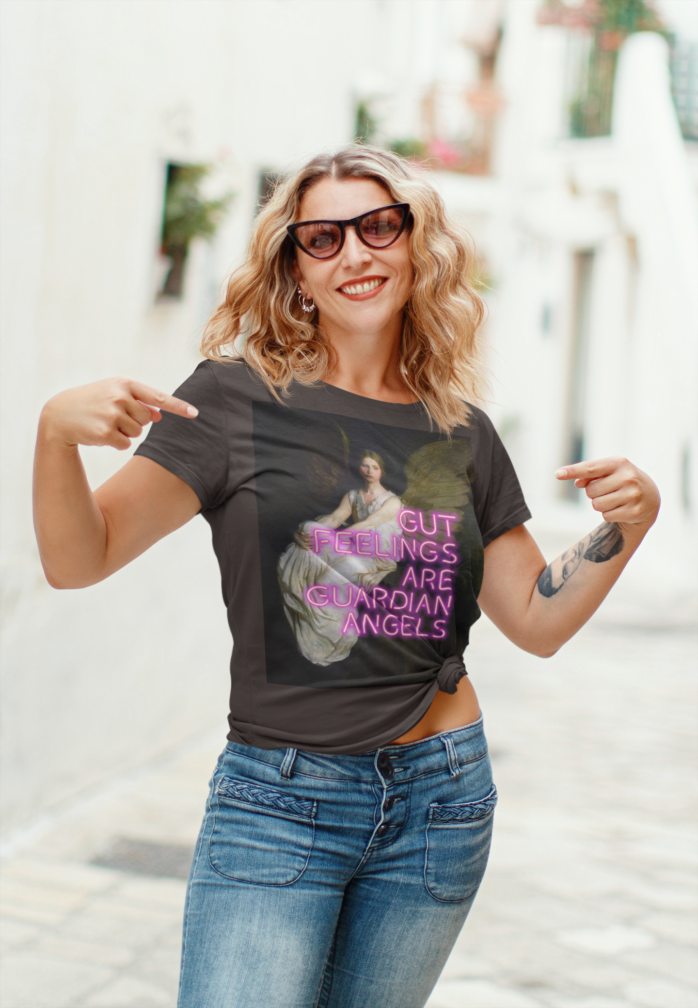 Stevenson Memorial unisex T-Shirt: “Gut Feelings Are Guardian Angels” Edition