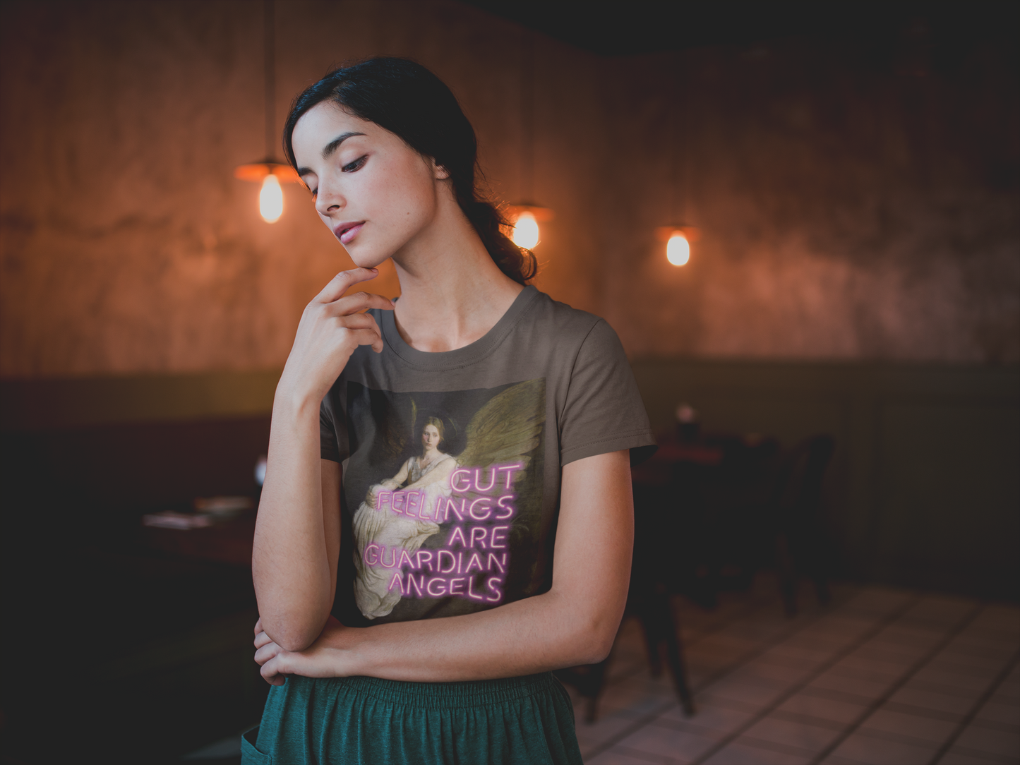 Stevenson Memorial unisex T-Shirt: “Gut Feelings Are Guardian Angels” Edition