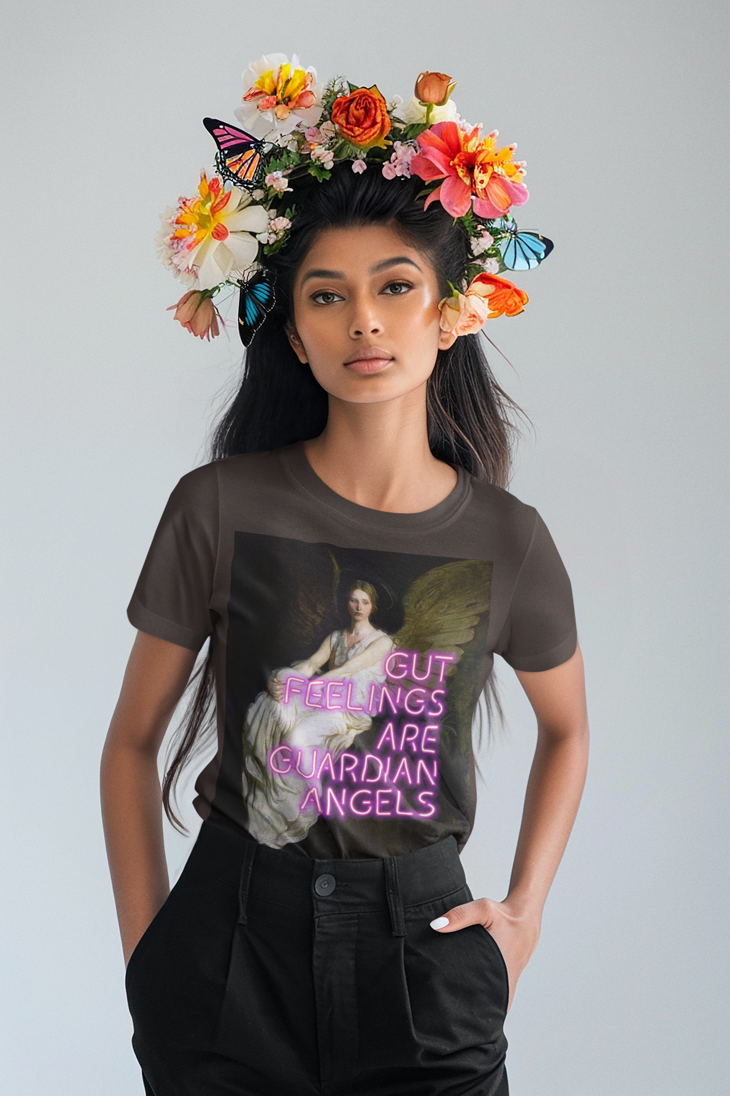 Stevenson Memorial unisex T-Shirt: “Gut Feelings Are Guardian Angels” Edition
