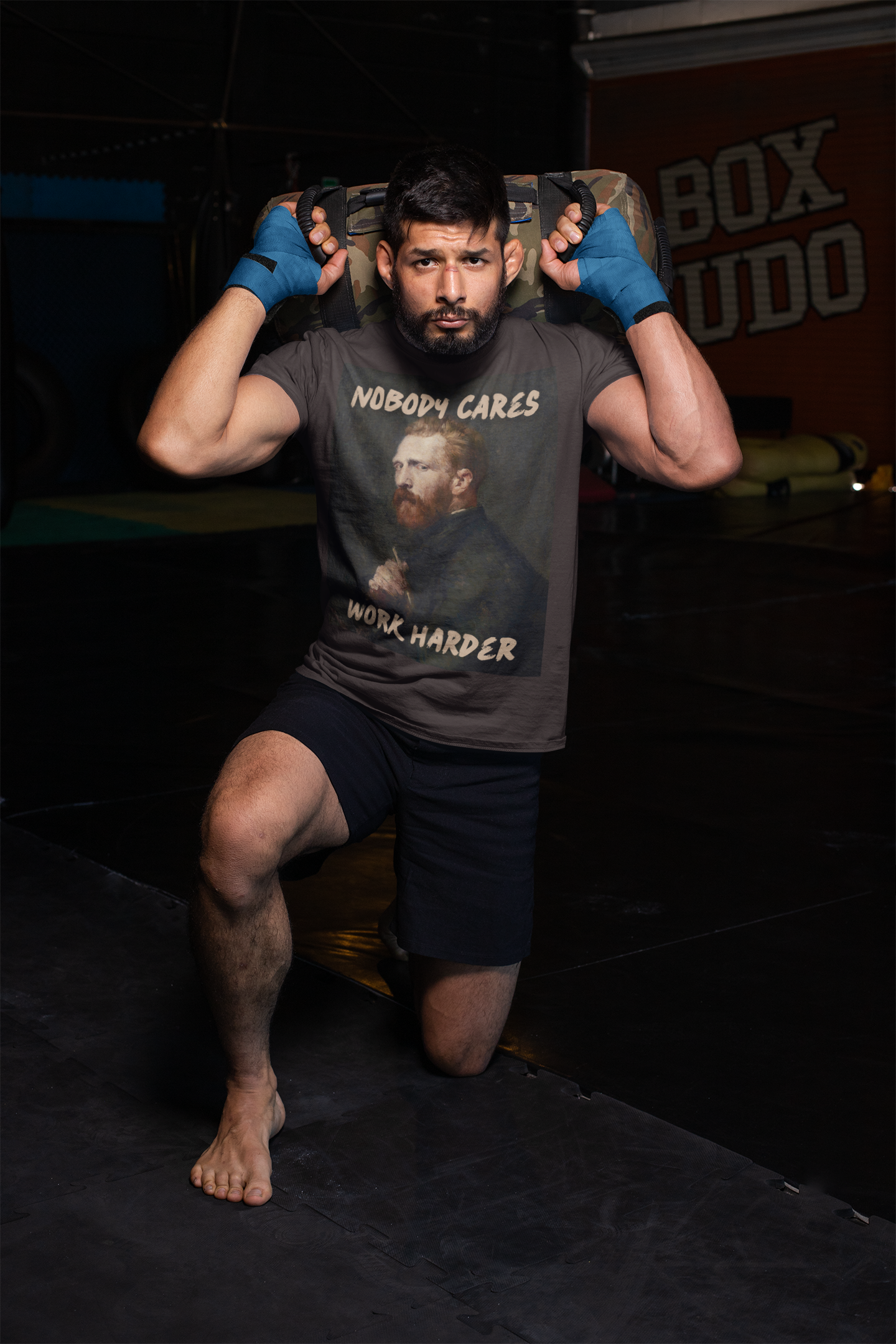 Van Gogh unisex T-Shirt: “Nobody Cares, Work Harder” Edition