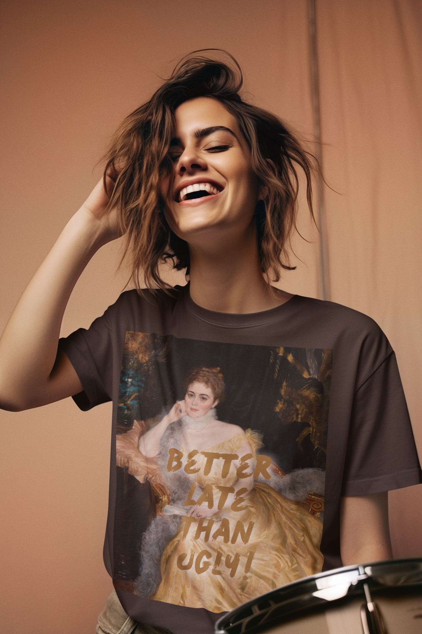 Mrs. Alice Von Hartman unisex T-Shirt: “Better Late Than Ugly”