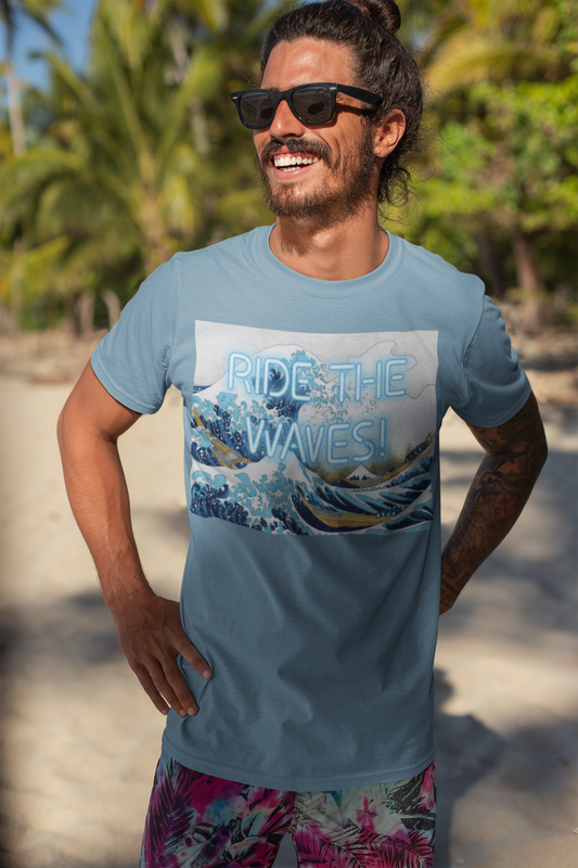 The Great Wave unisex T-Shirt: "Ride the Waves" Edition