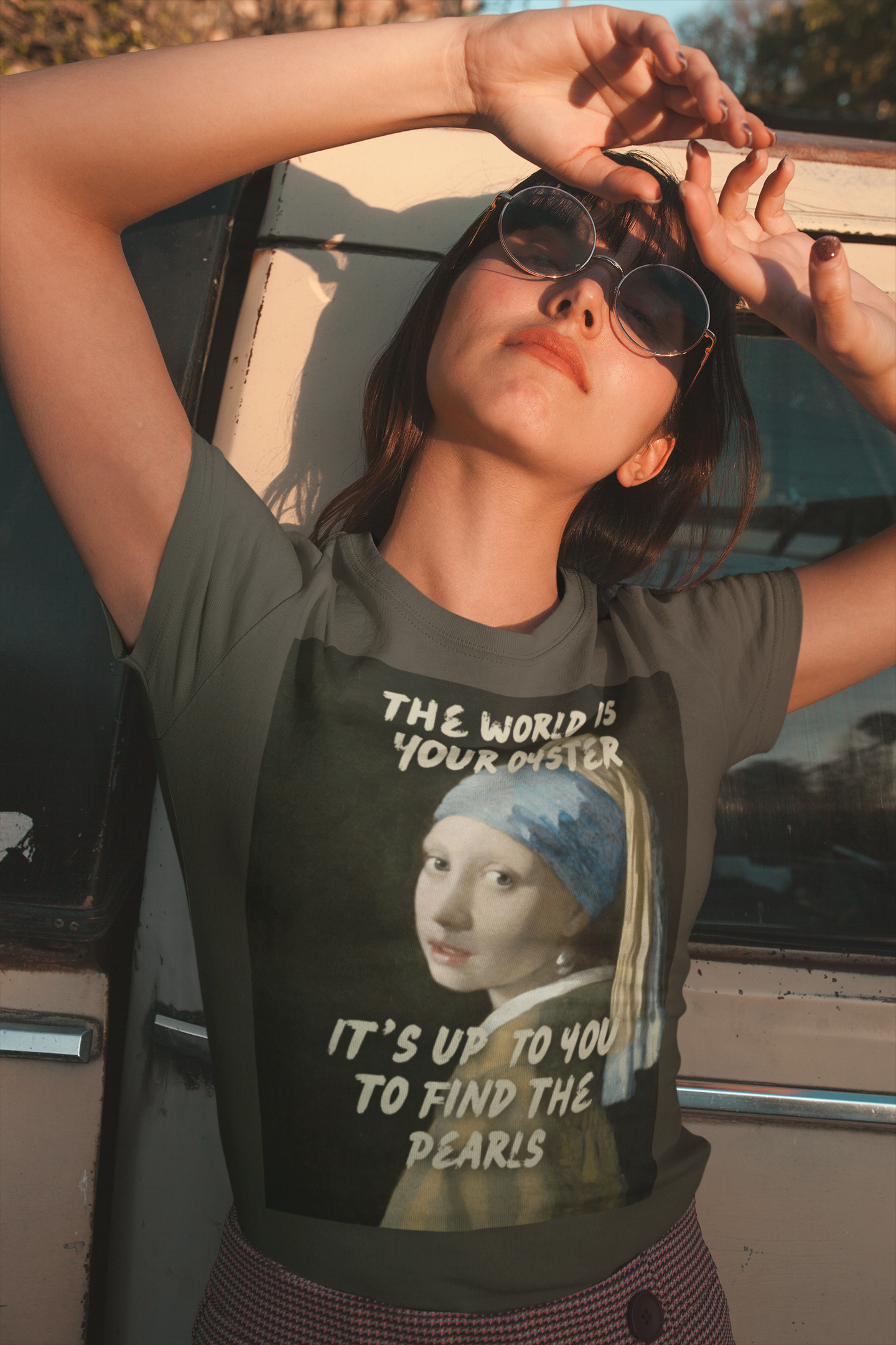 Pearl Earring unisex T-Shirt: "The World Is Your Oyster" Edition