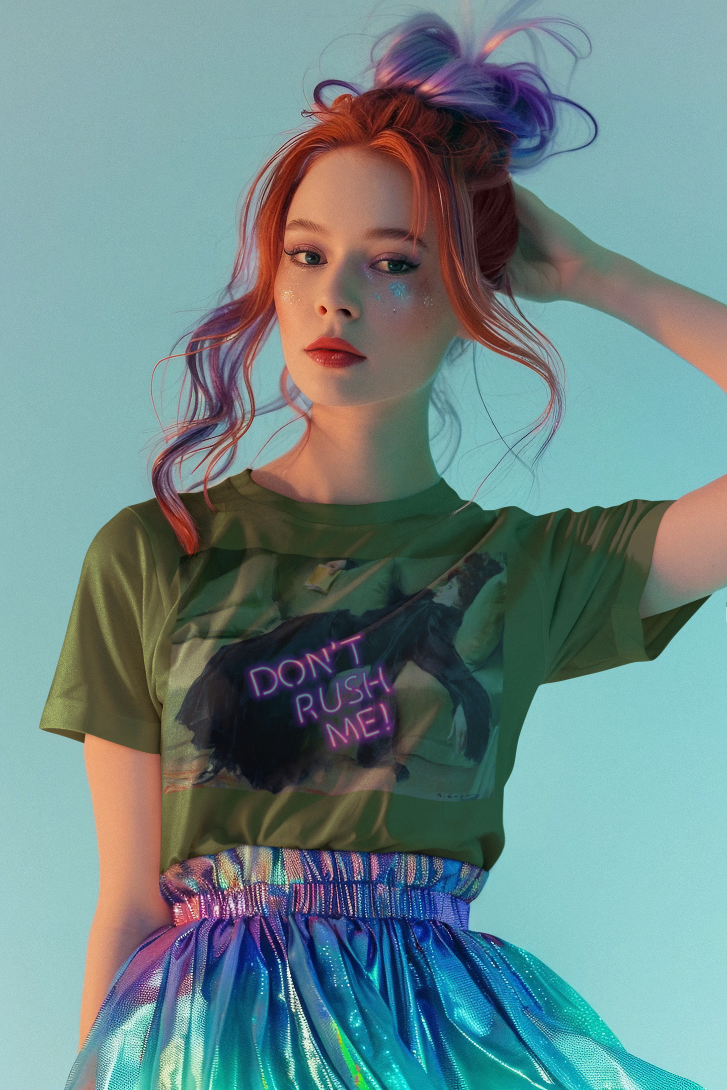 Decadent Young Woman unisex T-Shirt: "Don’t Rush Me" Edition