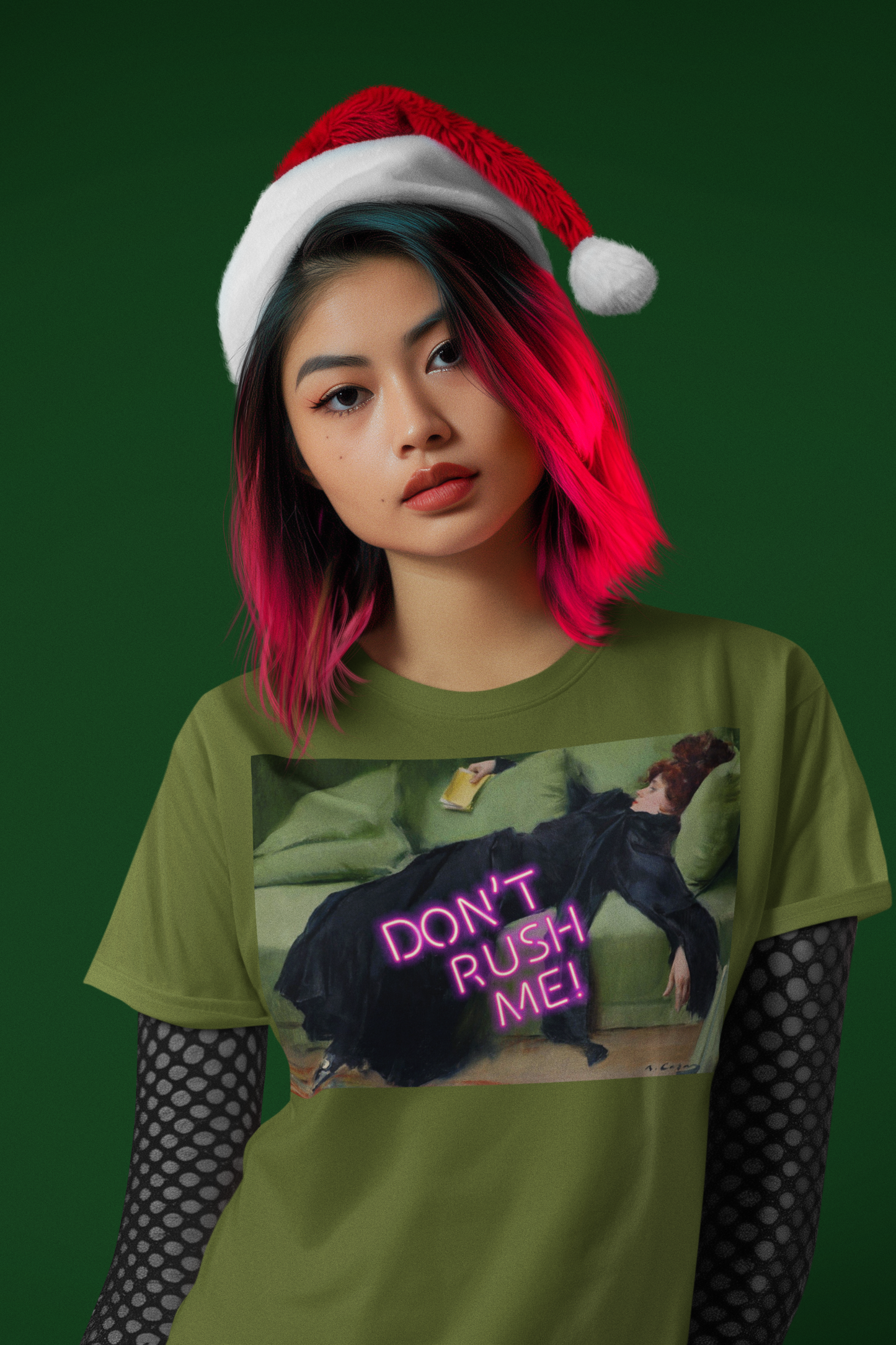 Decadent Young Woman unisex T-Shirt: "Don’t Rush Me" Edition