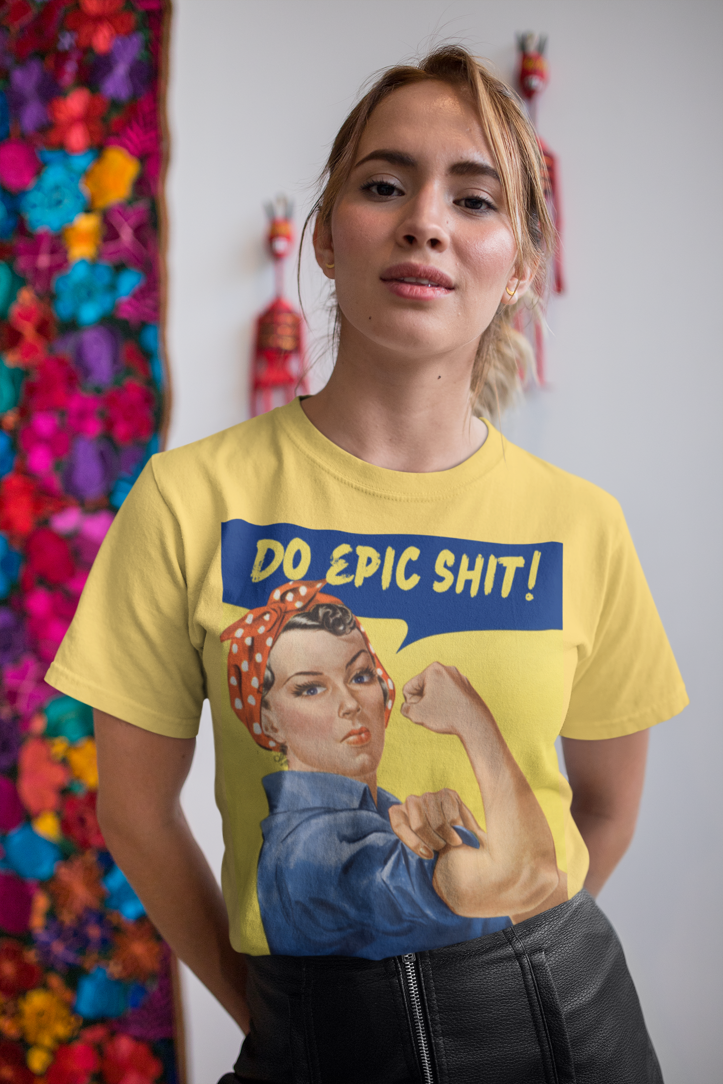 Rosie the Riveter "Do Epic Shit" unisex T-Shirt