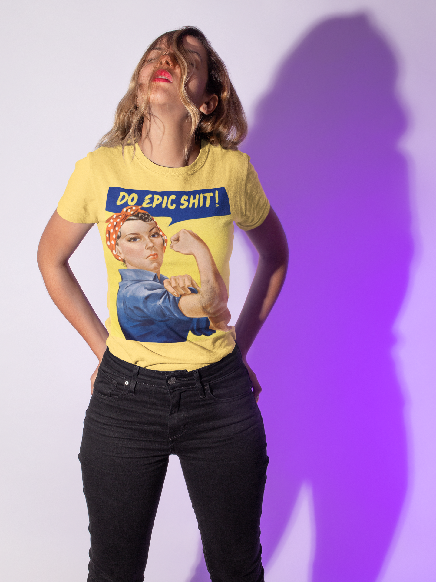 Rosie the Riveter "Do Epic Shit" unisex T-Shirt