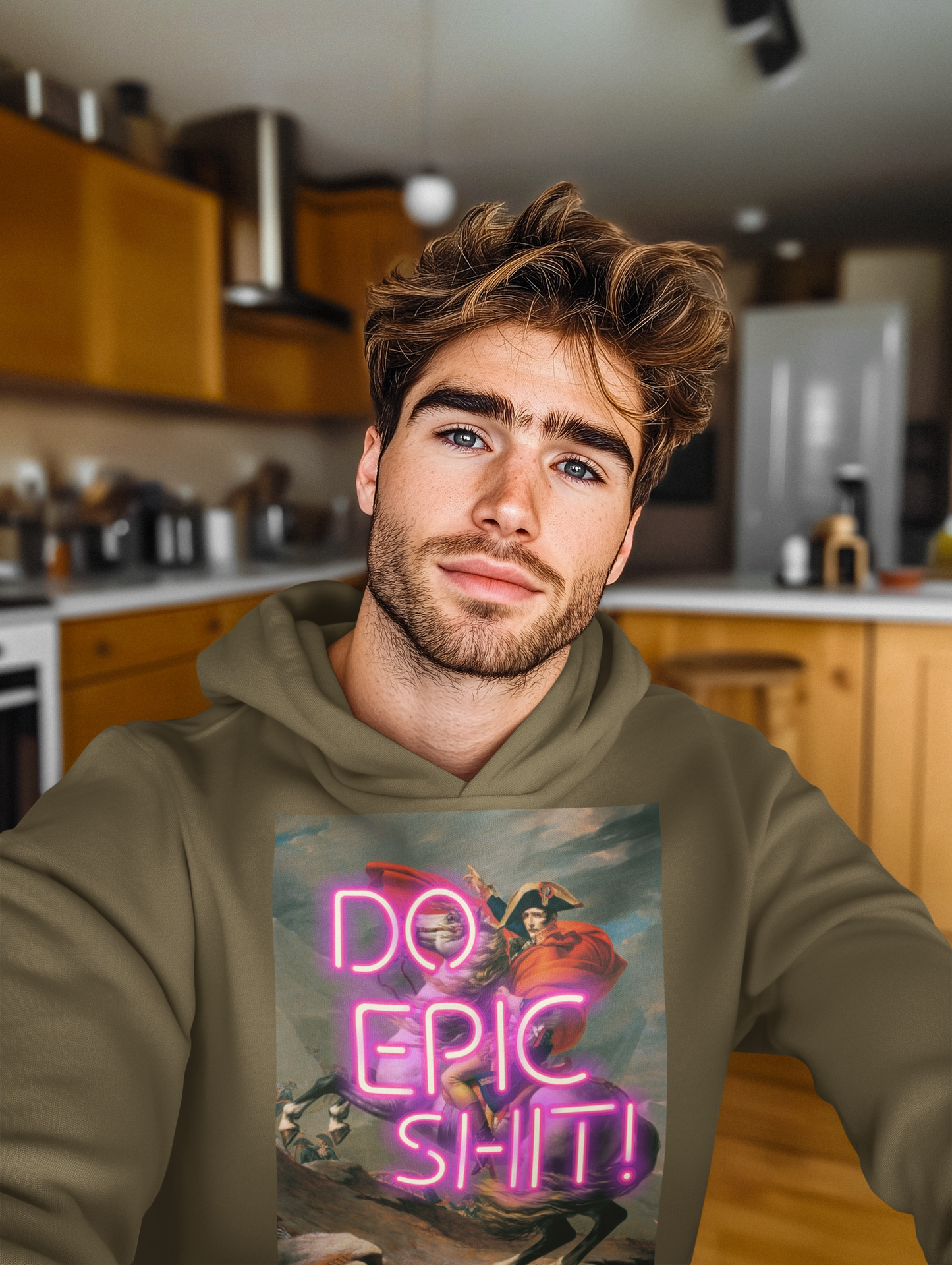 Do Epic Shit Napoleon Painting unisex Hoodie