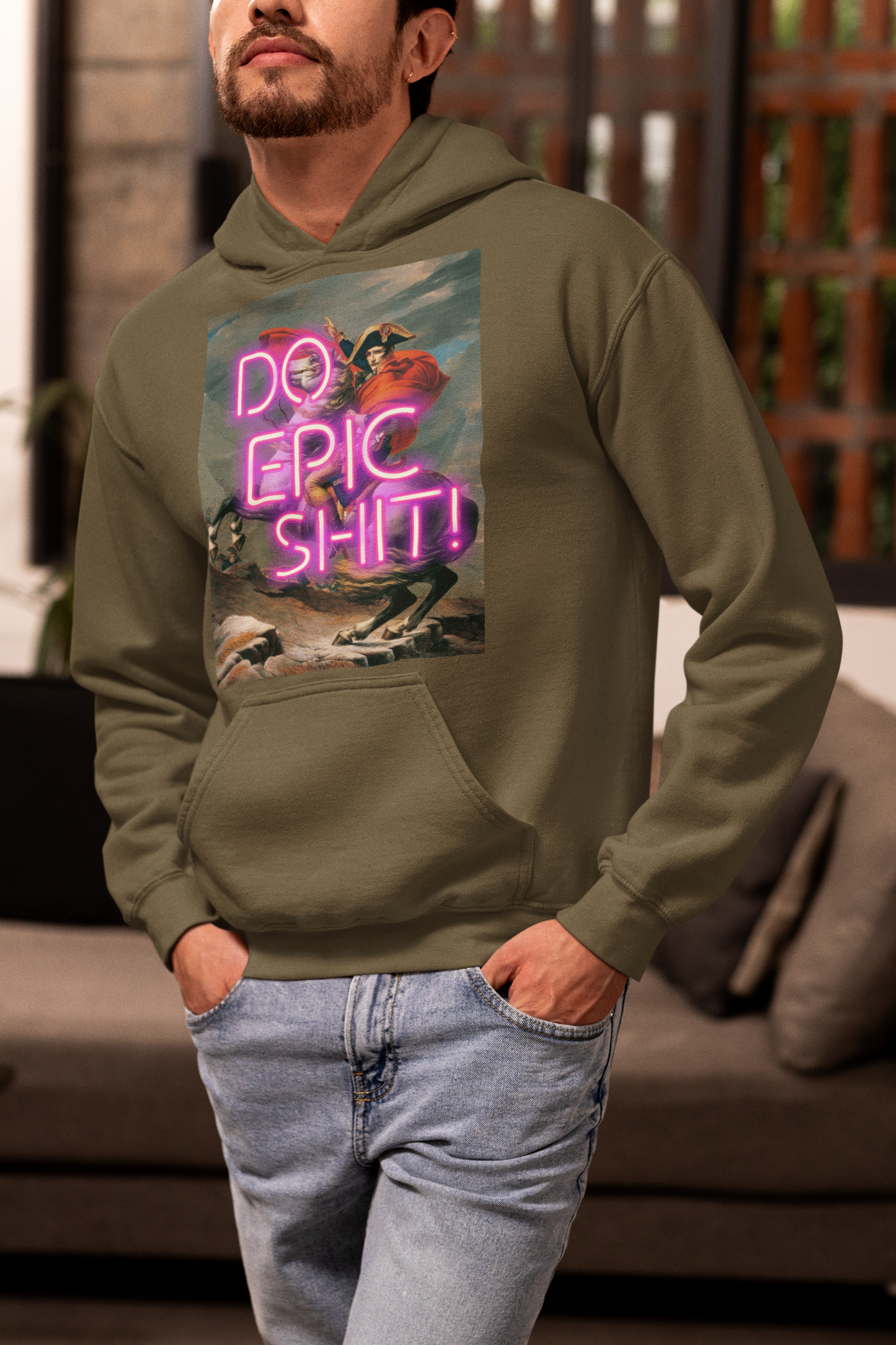 Do Epic Shit Napoleon Painting unisex Hoodie