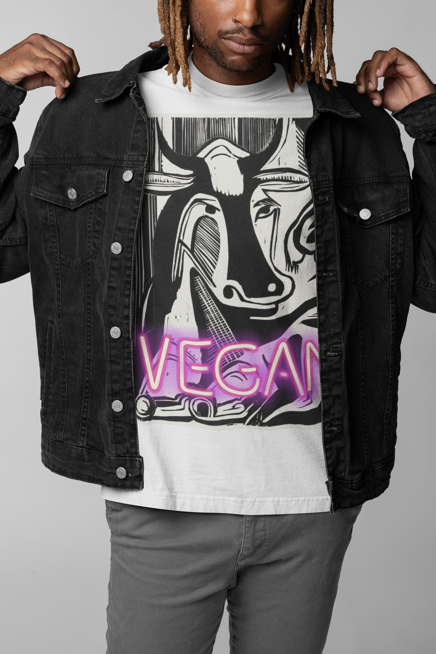 The Large Cow Laying Down unisex T-Shirt – Kirchner - Vegan! Neon Edition