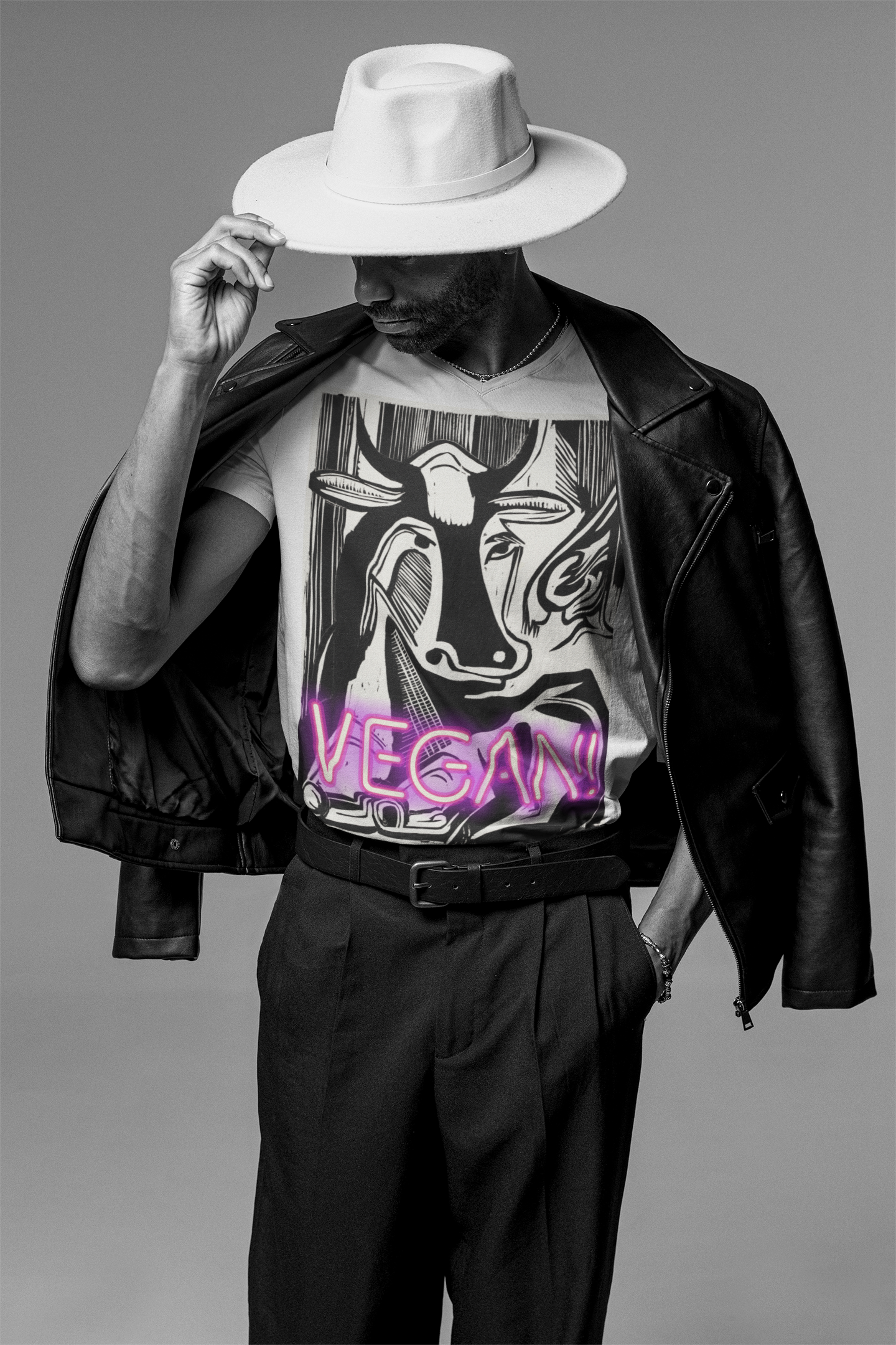 The Large Cow Laying Down unisex T-Shirt – Kirchner - Vegan! Neon Edition
