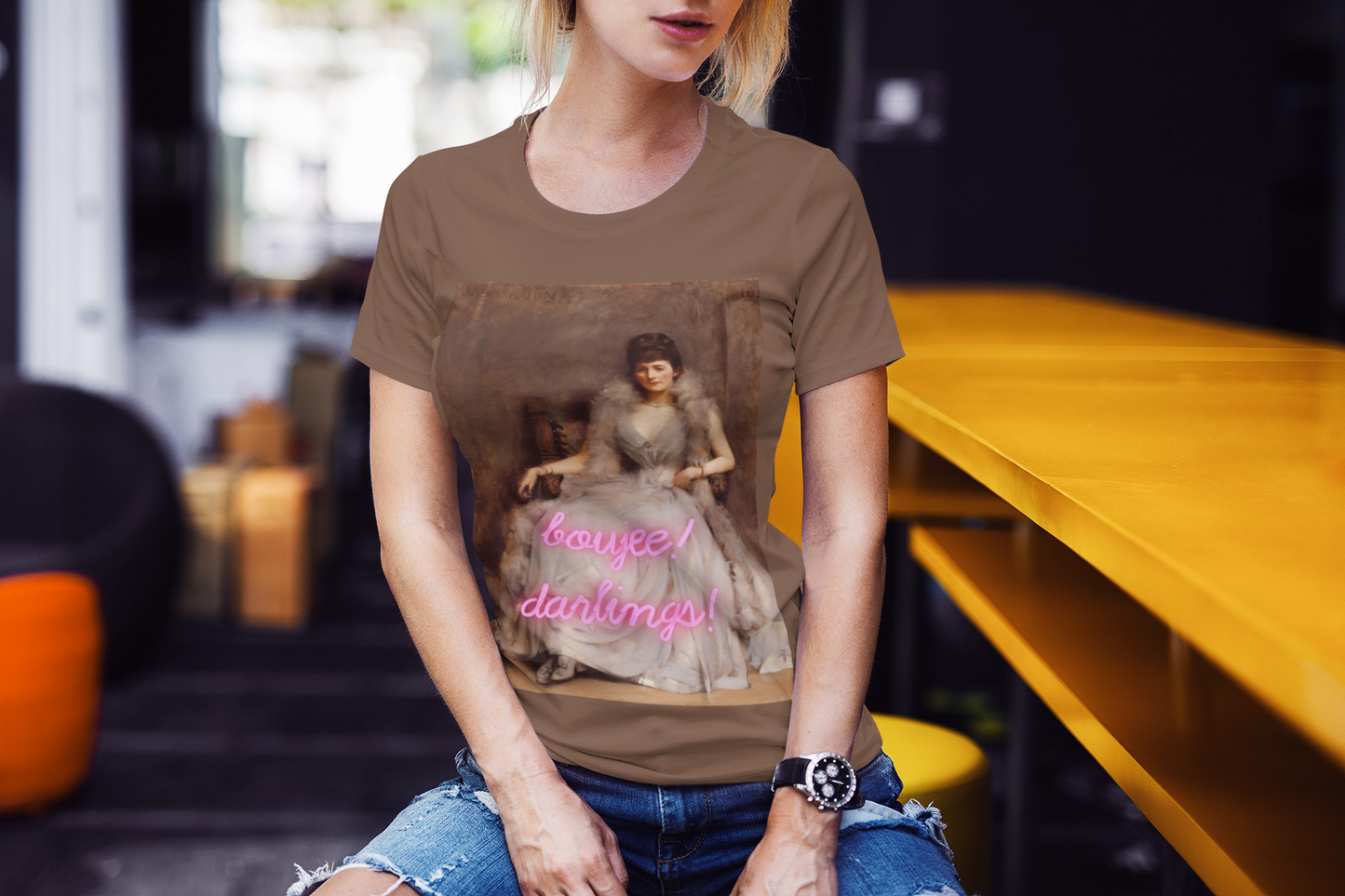 Portrait of Cecilia Tower unisex T-Shirt: “Boujee Darlings” Edition