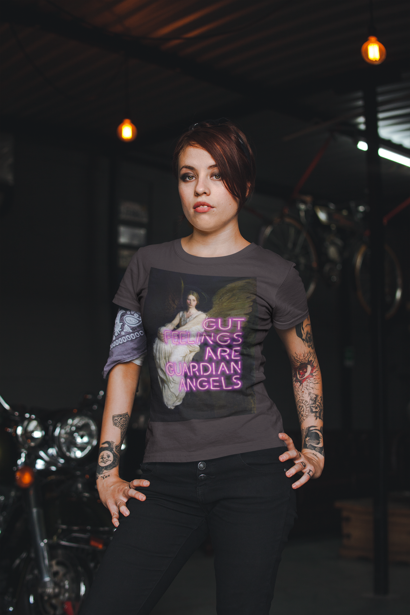 Stevenson Memorial unisex T-Shirt: “Gut Feelings Are Guardian Angels” Edition