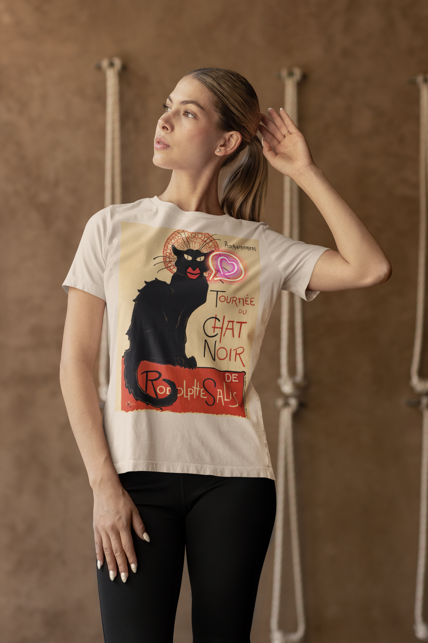 Tournée du Chat Noir unisex T-Shirt: Neon Love Edition