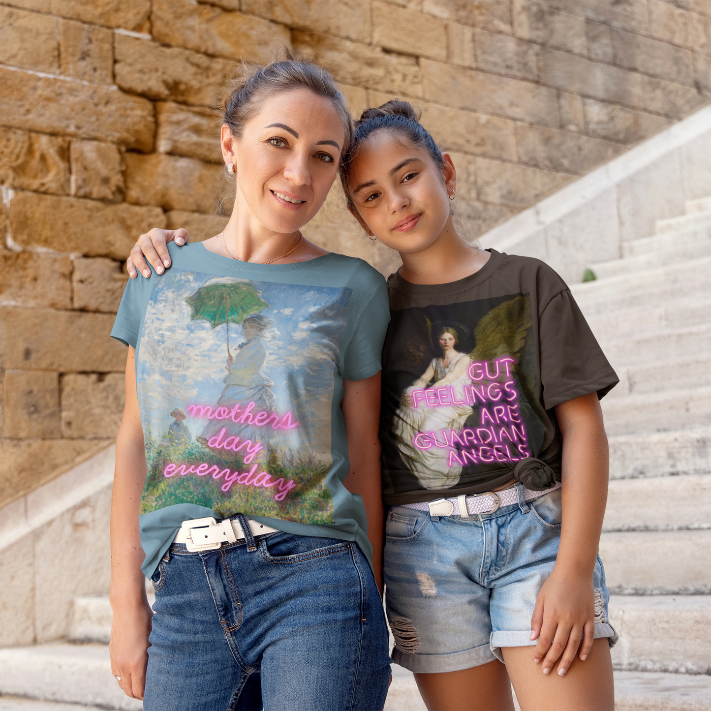 Mothers day everyday - Madame Monet and Her Son - Unisex t-shirt