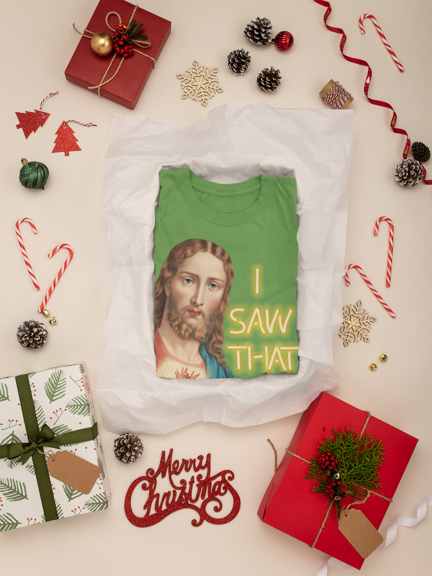 Heart of Jesus Unisex T-Shirt – ‘I Saw That’ Edition