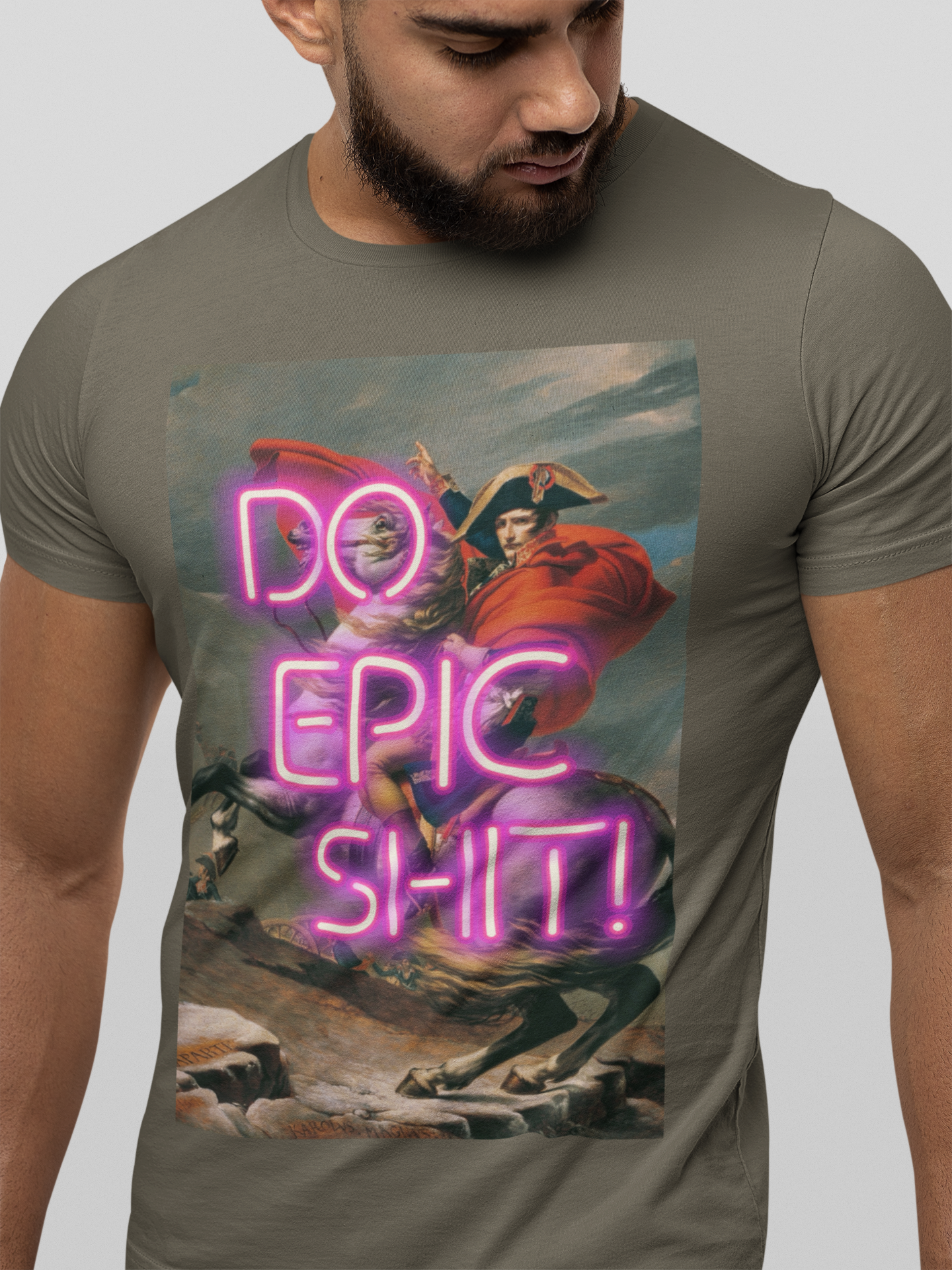 Napoleon Crossing the Alps unisex T-Shirt: Do Epic Shit Edition