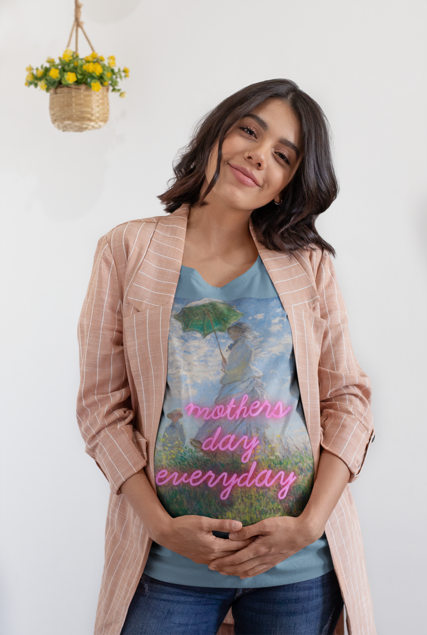 Mothers day everyday - Madame Monet and Her Son - Unisex t-shirt
