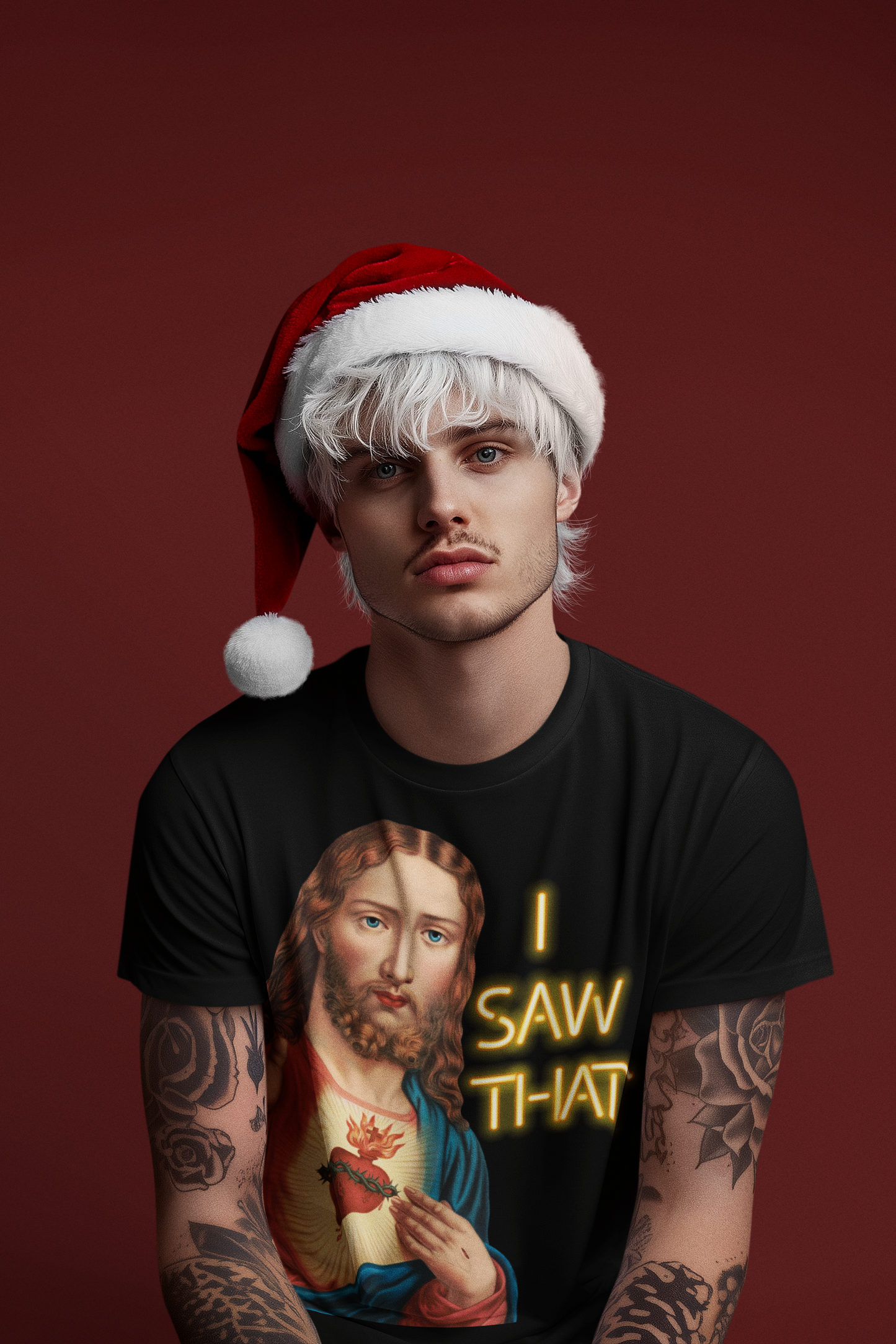 Heart of Jesus Unisex T-Shirt – ‘I Saw That’ Edition