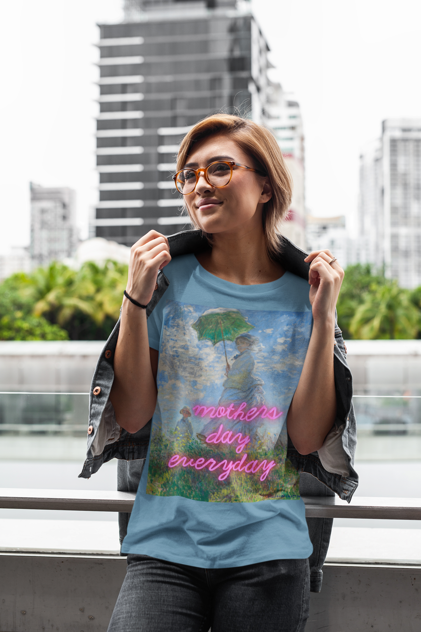 Mothers day everyday - Madame Monet and Her Son - Unisex t-shirt