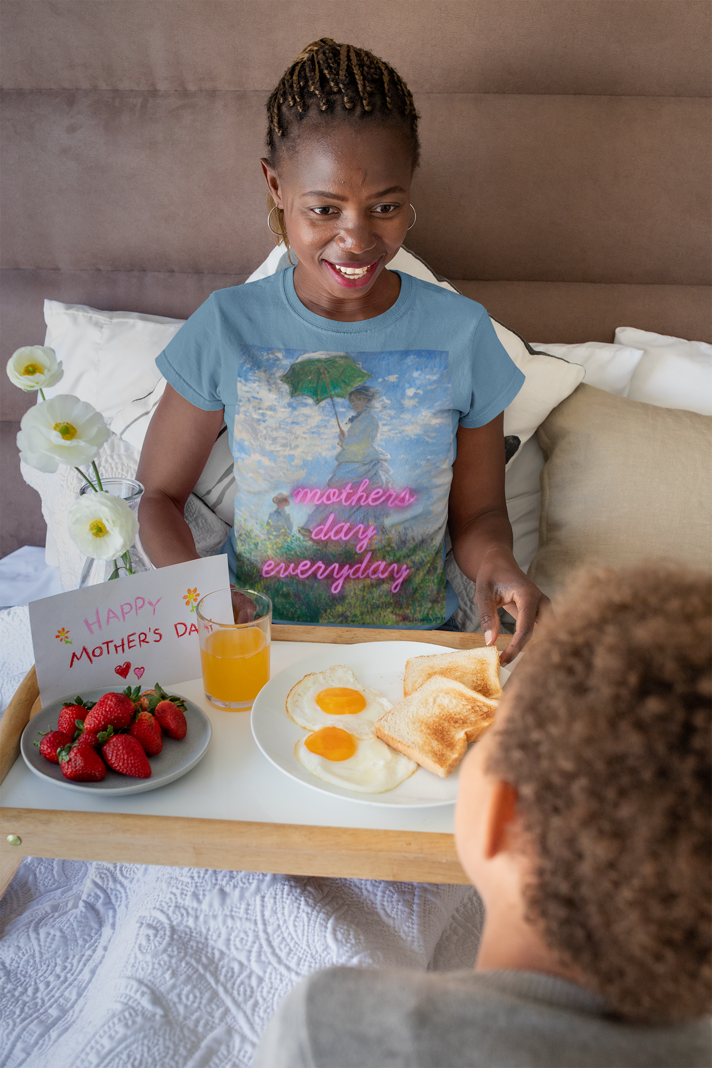 Mothers day everyday - Madame Monet and Her Son - Unisex t-shirt